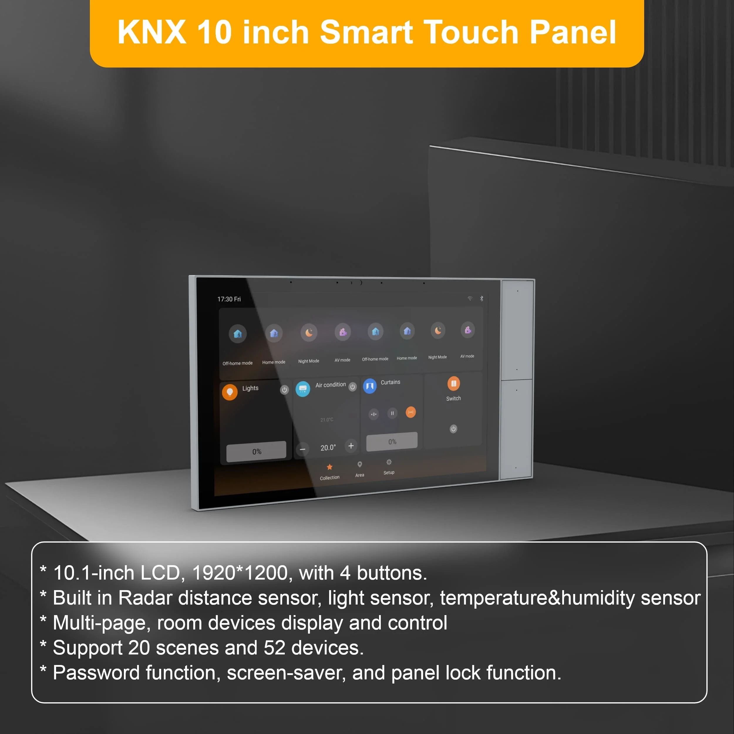 Smart Home Knx System - Panneau tactile intelligent 2026 pour système