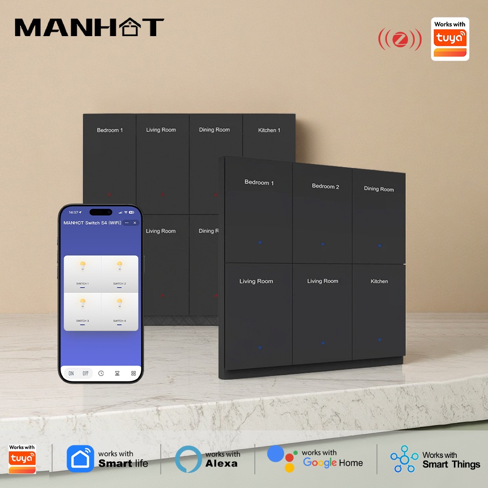 Smart Home Diy - Interrupteur intelligent Zigbee Manhot DIY avec