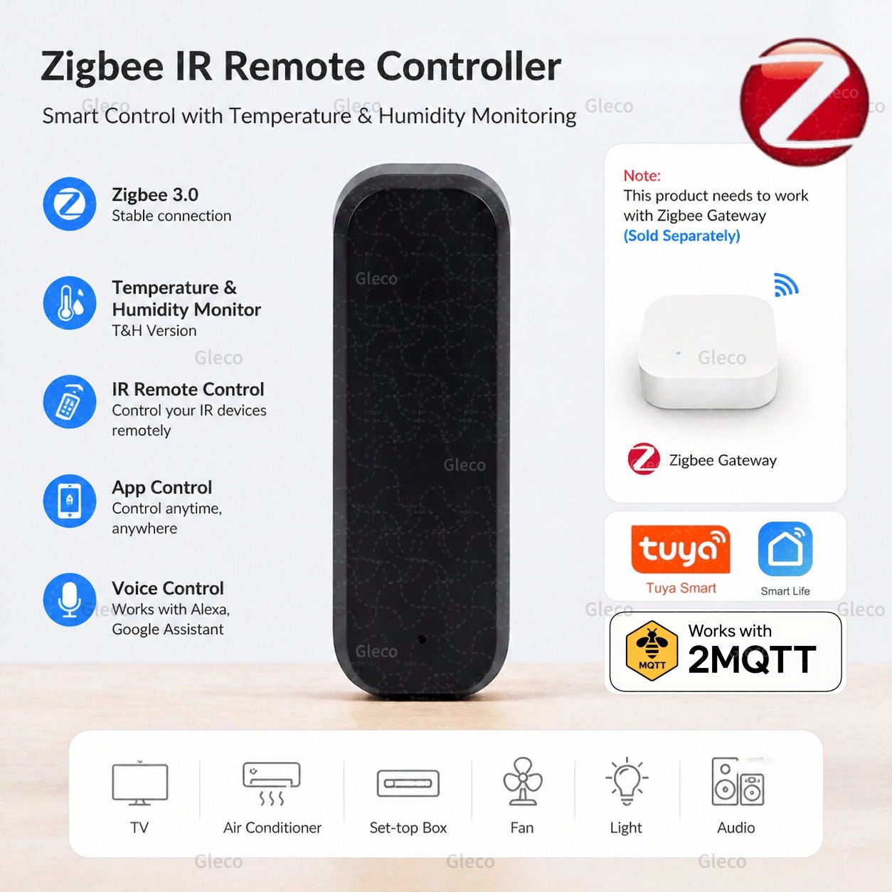 Smart Home Ir - Télécommande intelligente Zigbee IR, télécommande universelle