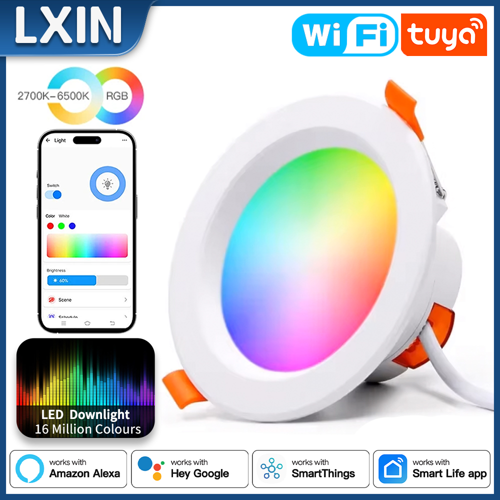 Alexa Compatible Bulb - Lxin Tuya Downlight WIFI, Spot LED