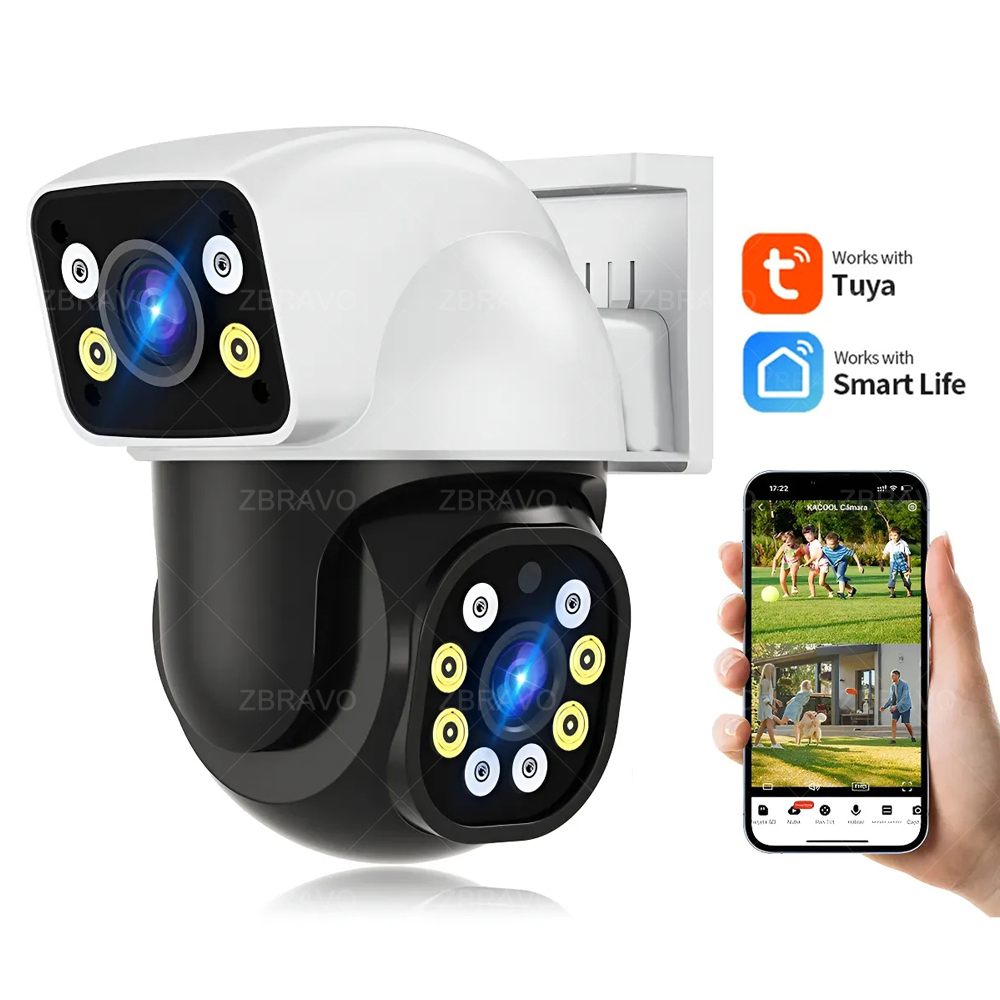 Smart Home Outdoor - Caméra extérieure WiFi Smartlife 8MP Tuya,