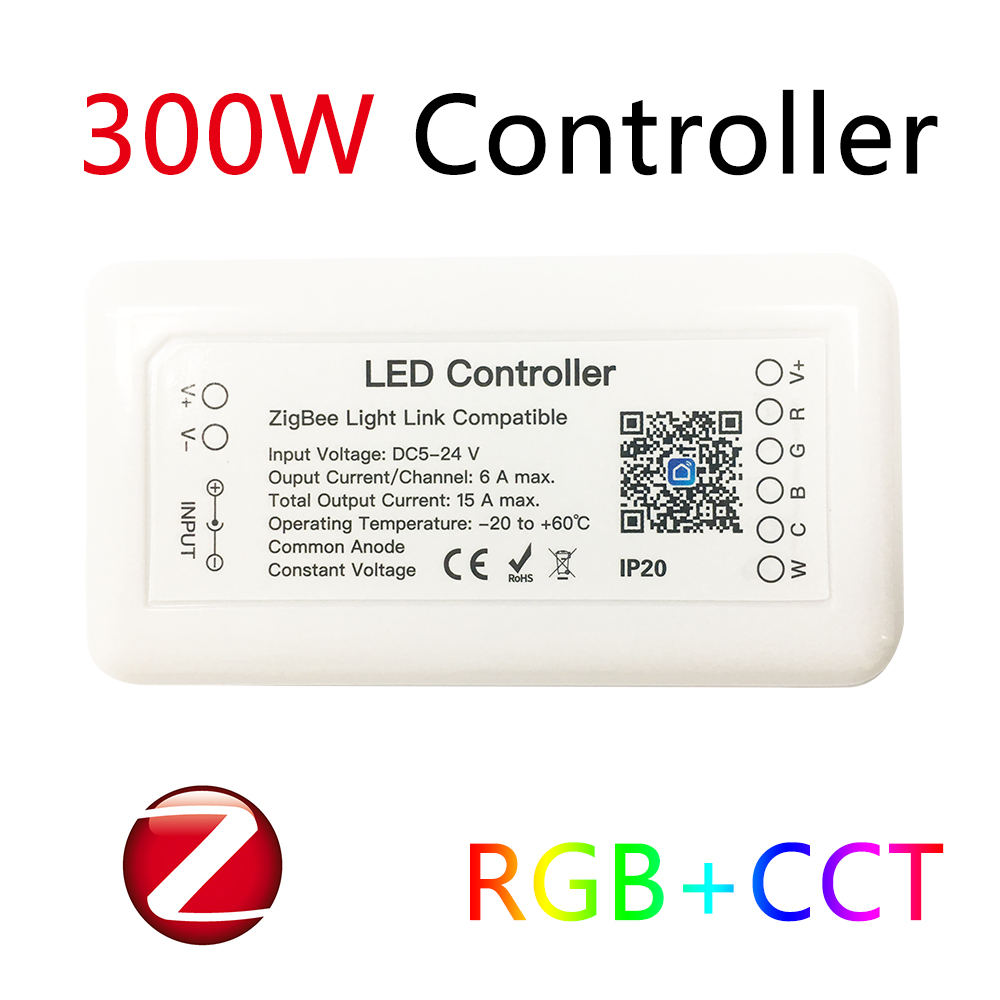 Alexa Compatible Bulb - Contrôleur LED intelligent Tuya Zigbee RGB+CCT