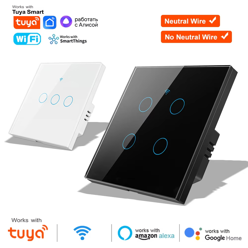 Smart Home Full System - Interrupteur mural tactile intelligent WiFi RF