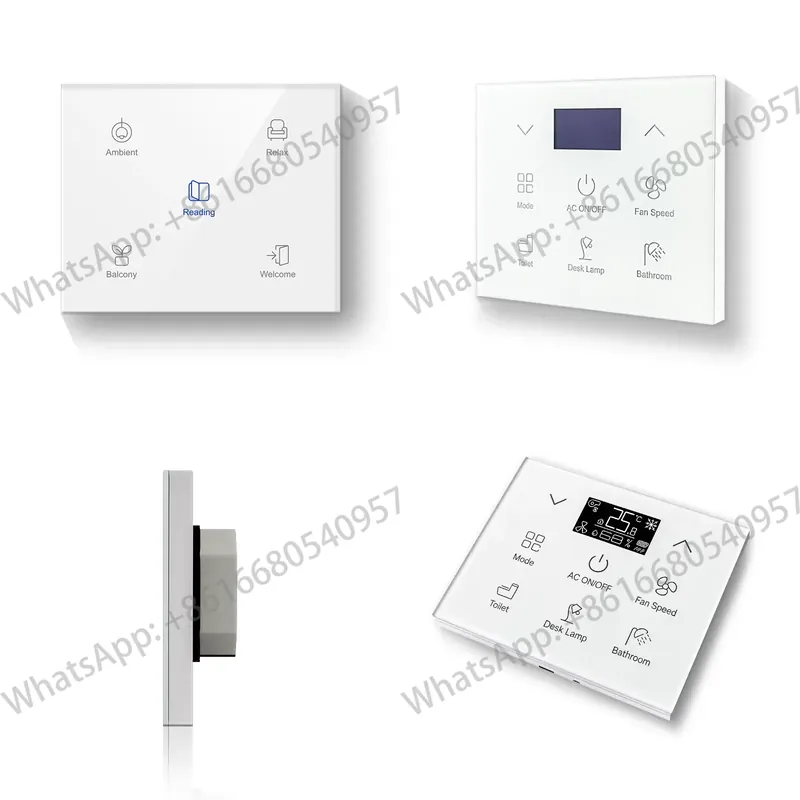 Smart Home Knx System - Panneau d'interrupteur intelligent tactile KNX, installation