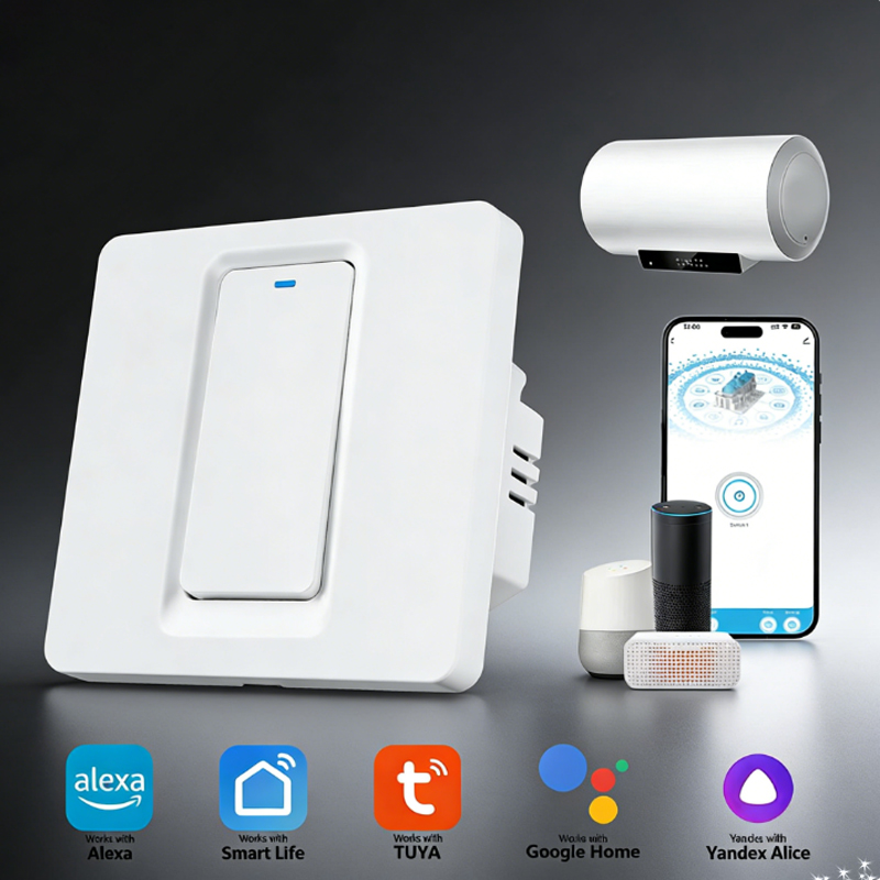Smart Home Web - Commutateur de chauffe-eau intelligent/contrôle tactile WiFi
