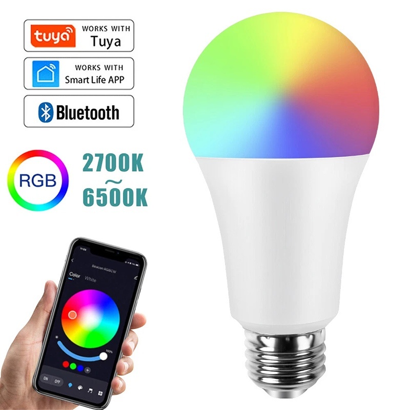Alexa Compatible Bulb - Ampoule LED intelligente WiFi E27 RGBCW,