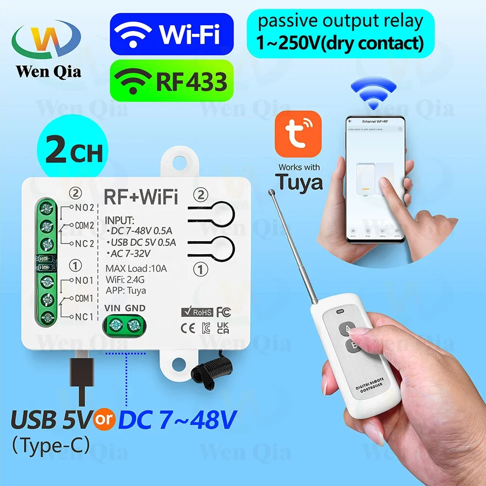 Smart Home Ventilation - Tuya-Joli d'éclairage intelligent, télécommande WiFi et