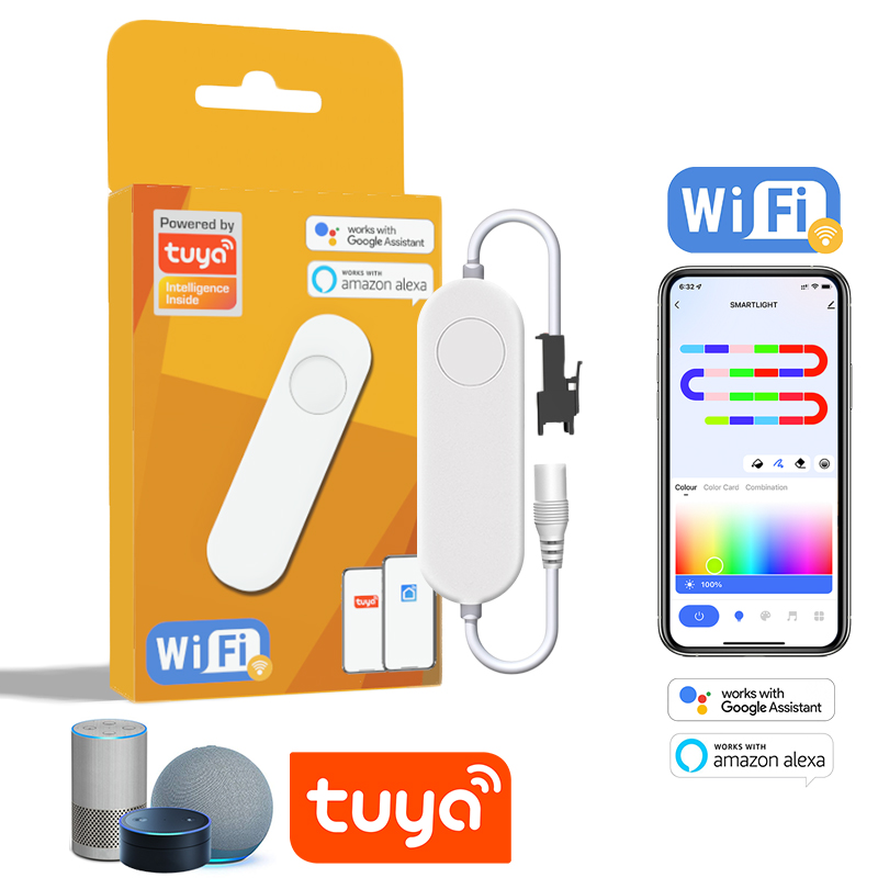 Alexa Compatible Bulb - Contrôleur adressable TUYA, variateur WIFI RGBIC