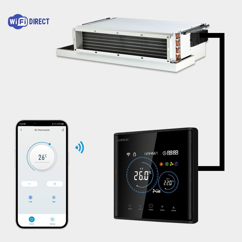 Smart Home Full System - Thermostat intelligent pour ventilo-convecteur, thermostat numérique