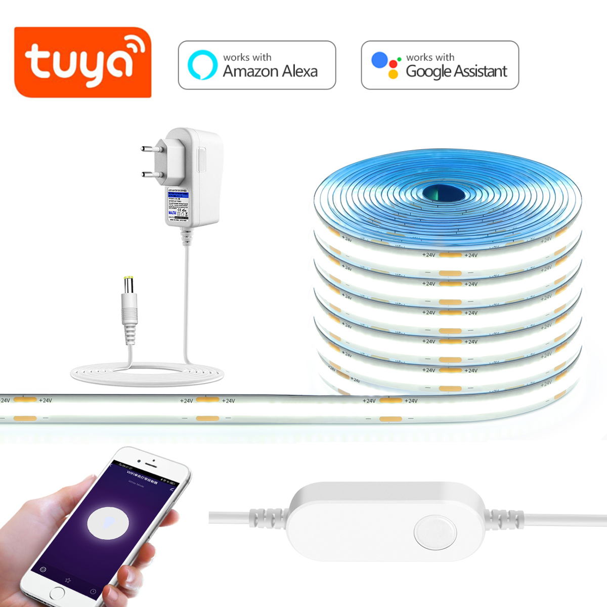 Smart Home Llm - Bande lumineuse LED COB 3M 5M
