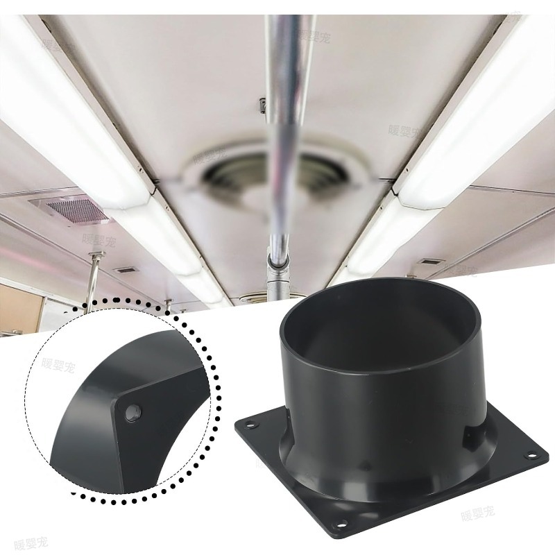 Smart Home Ventilation - Connecteur mural ABS 75/100/120MM pour tuyau