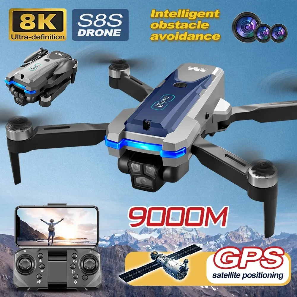 Smart Home Camera - Drone GPS S8S 5G Wifi 8K