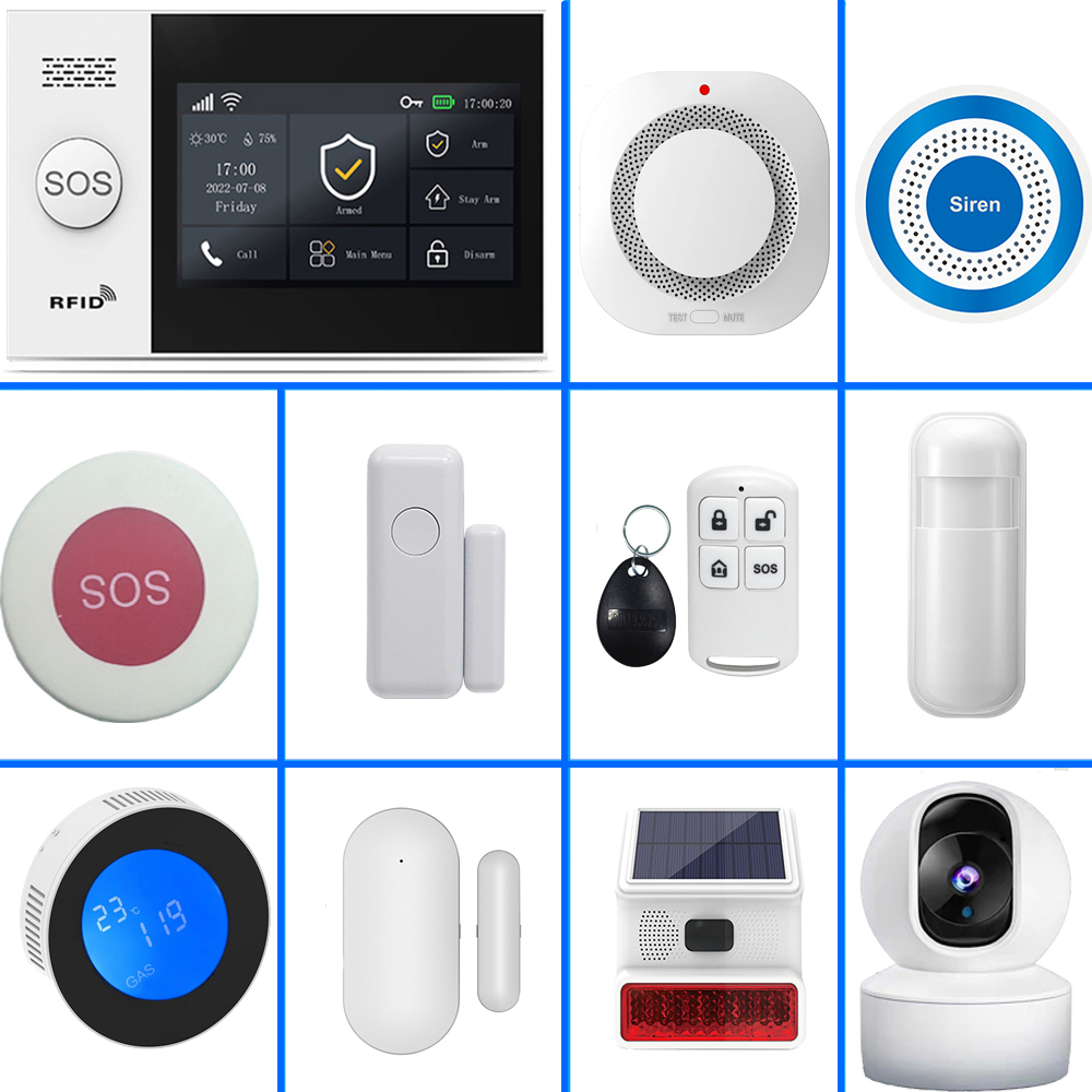 Smart Home Full System - Système d'alarme domestique intelligent PGST 4G