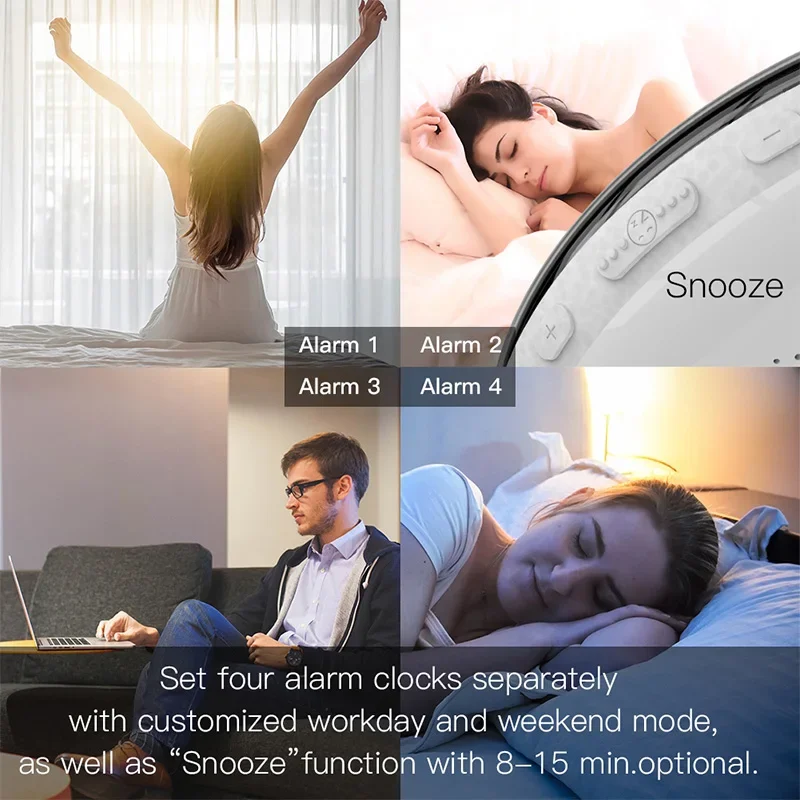 Réveil lumineux sans fil avec  - Alexa Compatible Bulb avis et prix