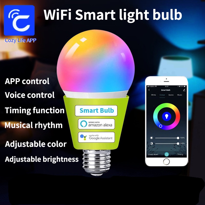 SIXWGH E27 ampoule WiFi 9W lam - Alexa Compatible Bulb avis et prix