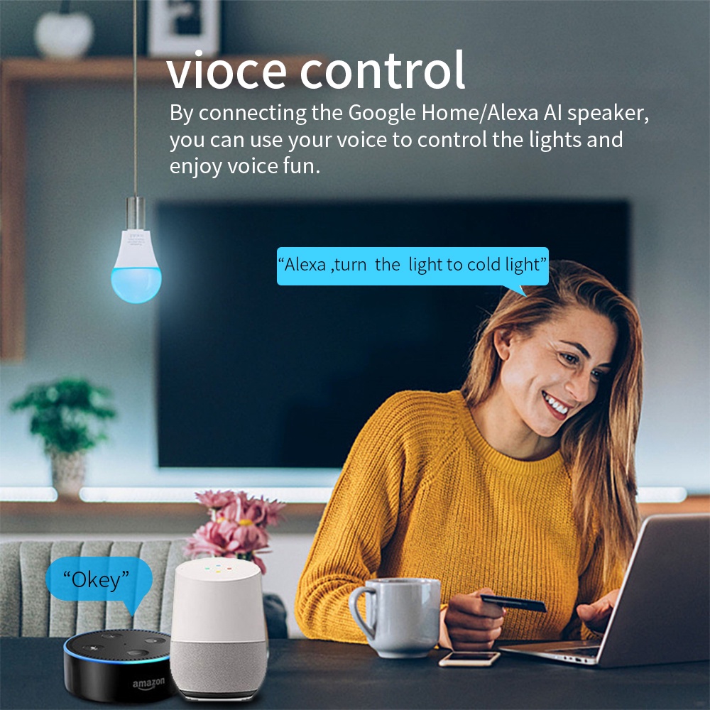 SIXWGH E27 ampoule WiFi 9W lam - Alexa Compatible Bulb avis et prix