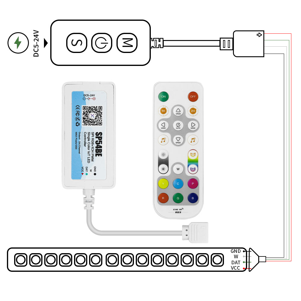 Contrôleur de bande LED, WS281 - Alexa Compatible Bulb avis et prix